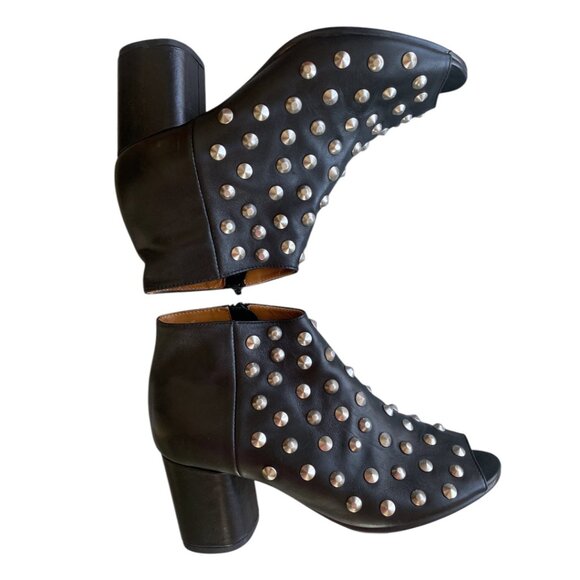 Junya Watanabe Leather Studded Boots Comme Des Garcon - Size 8 - Picture 12 of 15